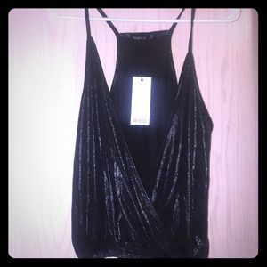 Boohoo Drape Front Tank